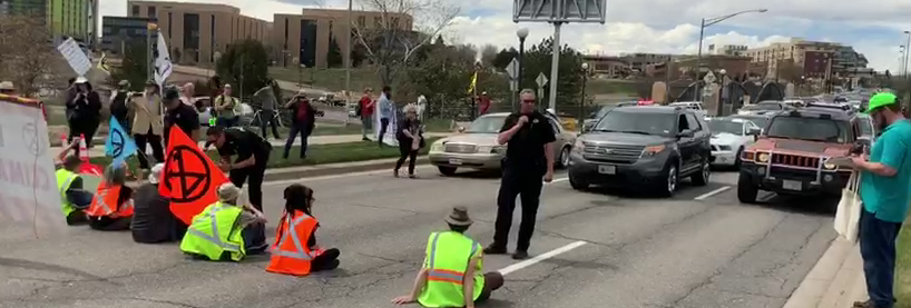 Direct-action taken in conjunction with our friends at Front Range - Extinction Rebellion!